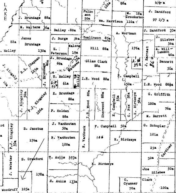 1844 map of Urbana.